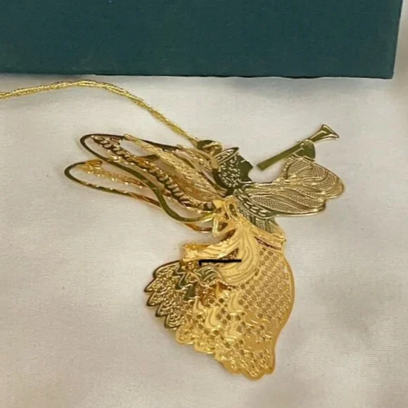 HERALDING ANGEL 7186.010 1998 Baldwin Brass Timeless Craftsmanship Ornament VTG - Picture 4 of 6